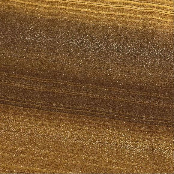 Agaci too size small vintage gold brown stretchy stripe sparkly skirt side slits - Picture 3 of 8